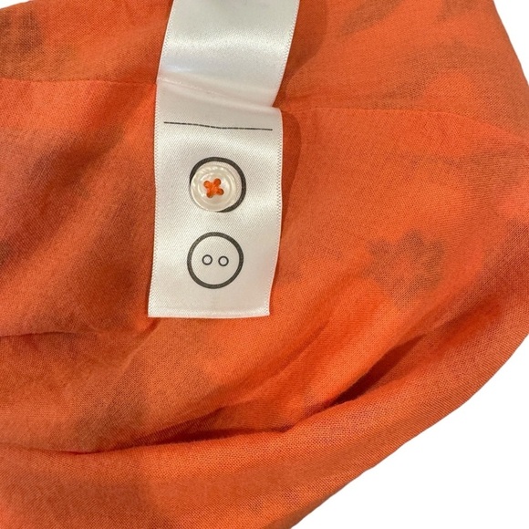 UNTUCKit Women's Orange/Blue Floral Stretch Cotton Farrah Midi‎ Dress Size M - Picture 12 of 12